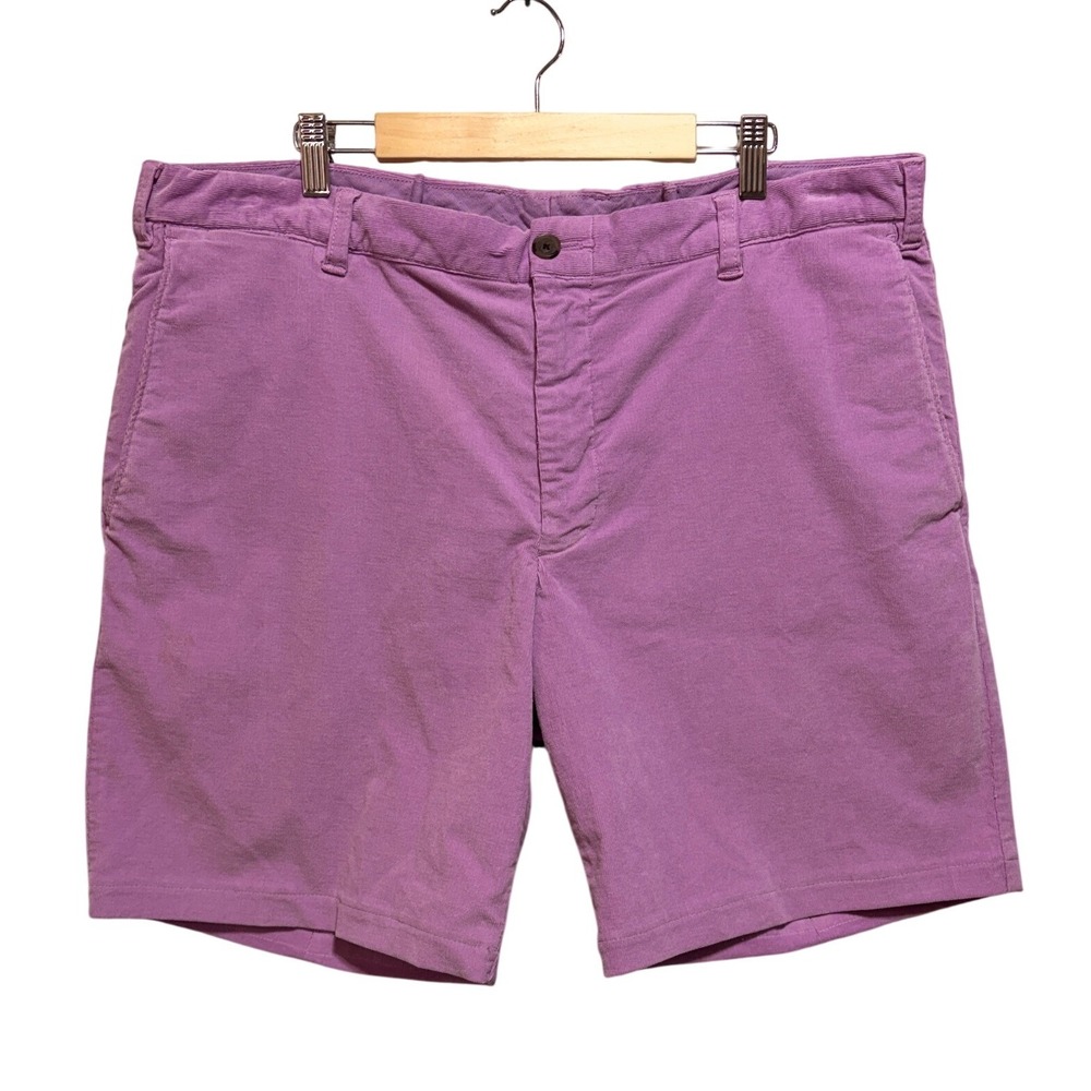 Turtleson Mens Courduroy Shorts Size 40 Purple Golf Preppy Coastal Resort